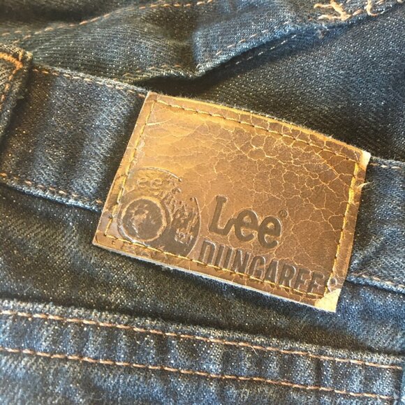 Lee Dungarees Vintage Slim Jeans Mens Size 36 Lightly Distressed Dark Wash - Picture 13 of 16